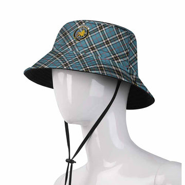 Thompson (Thomson) Tartan Fishing Hat with Family Crest