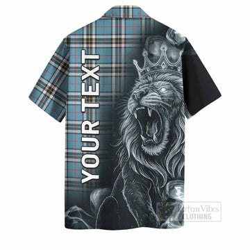 Thompson (Thomson) Tartan Hawaiian Shirt Roaring Lion Heritage