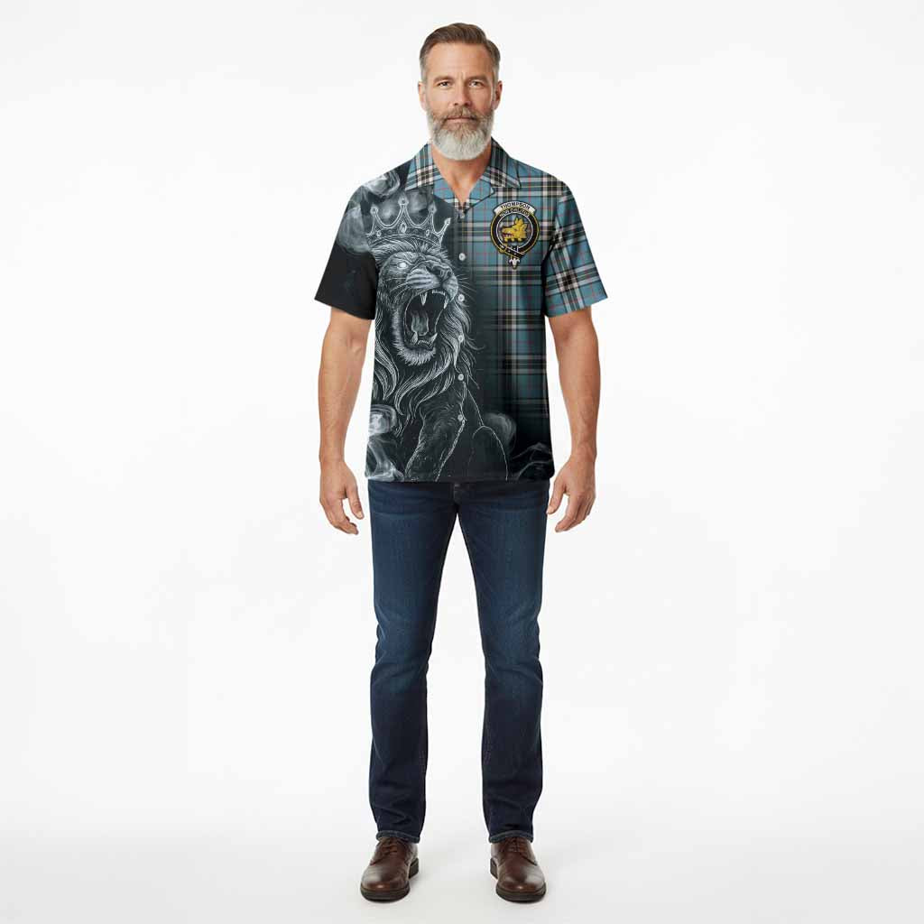 Thompson (Thomson) Tartan Hawaiian Shirt Roaring Lion Heritage