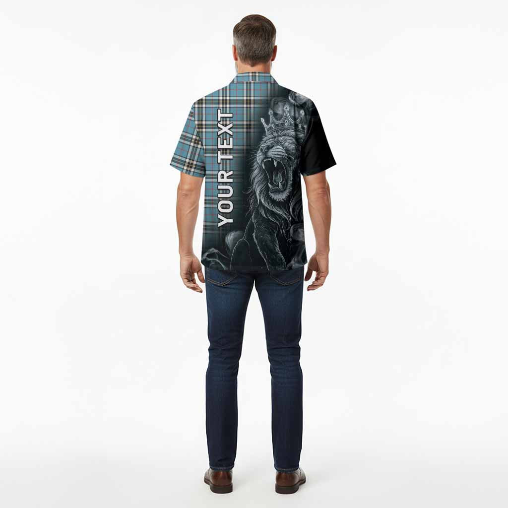 Thompson (Thomson) Tartan Hawaiian Shirt Roaring Lion Heritage