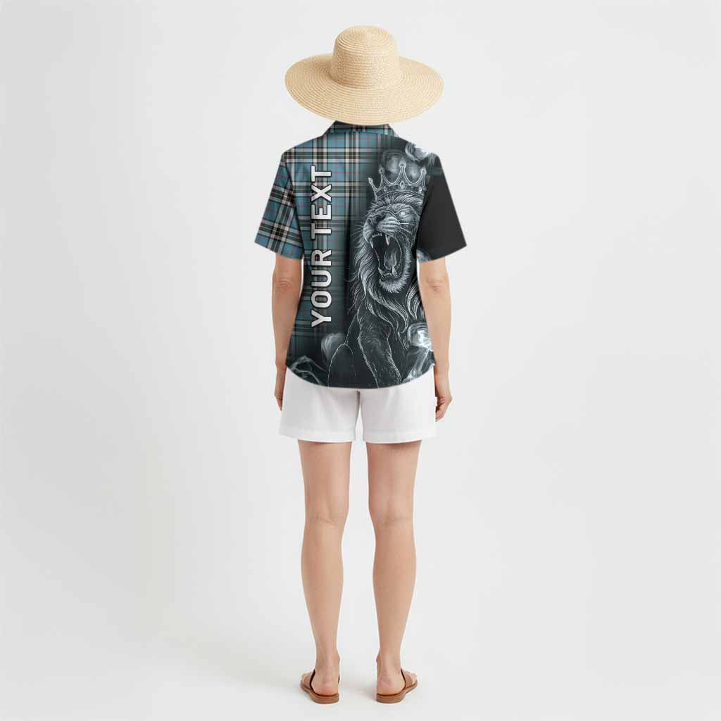 Thompson (Thomson) Tartan Hawaiian Shirt Roaring Lion Heritage