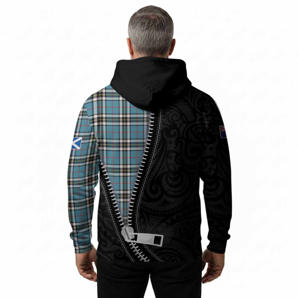 Thompson (Thomson) Tartan Hoodie New Zealand Pattern Unique Zipper Stylized