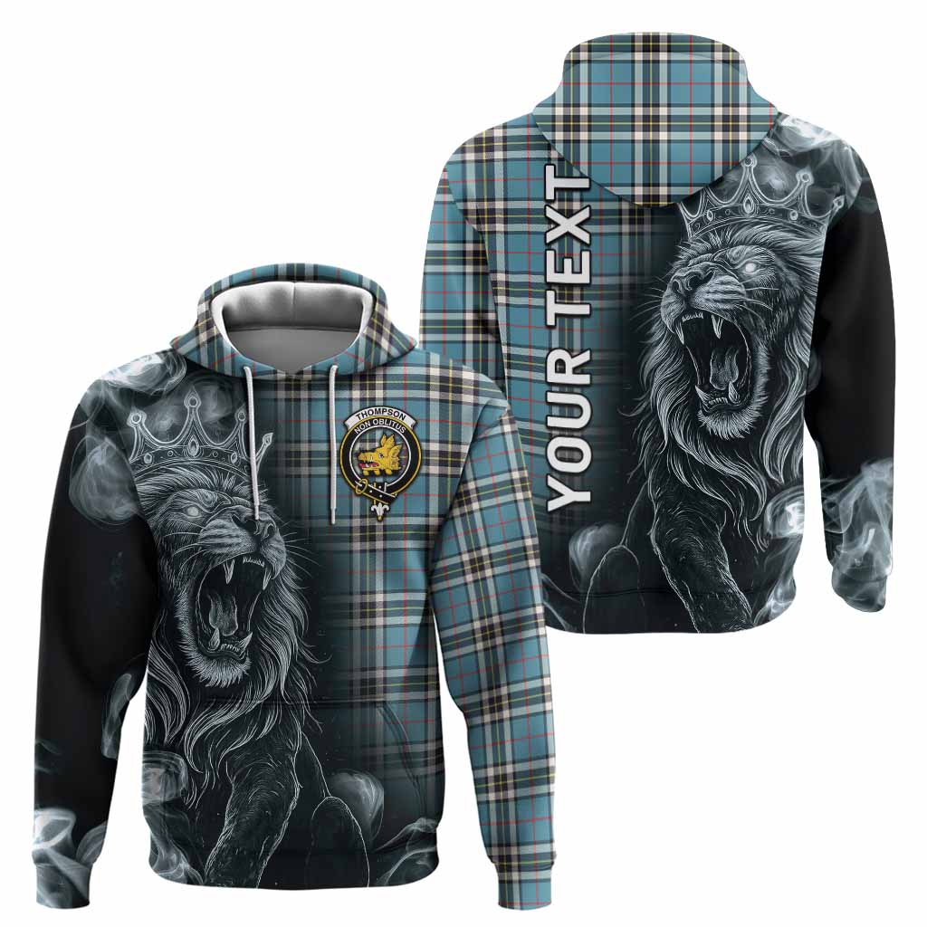 Thompson (Thomson) Tartan Hoodie Roaring Lion Heritage