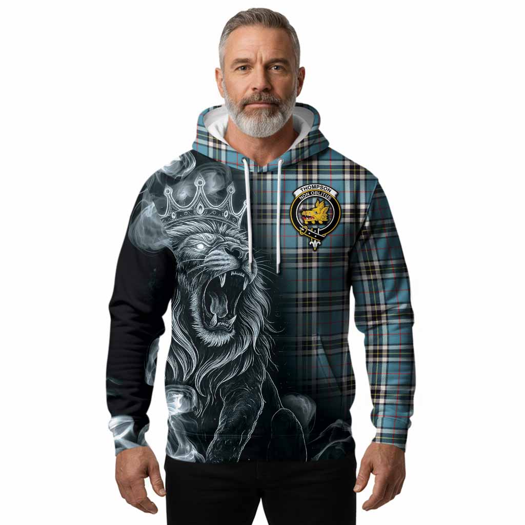 Thompson (Thomson) Tartan Hoodie Roaring Lion Heritage