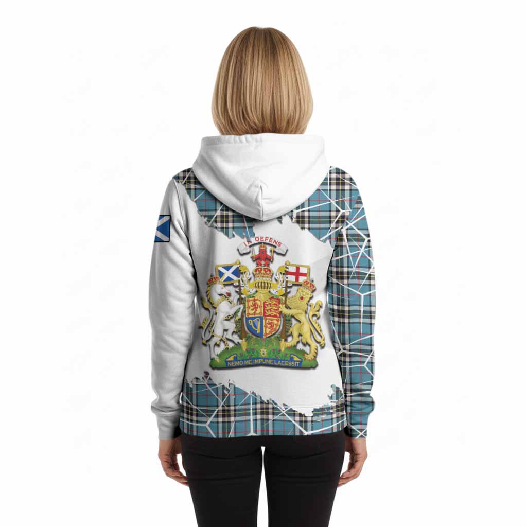 Thompson (Thomson) Tartan Hoodie with Family Crest and Lion Rampant Grunge Style