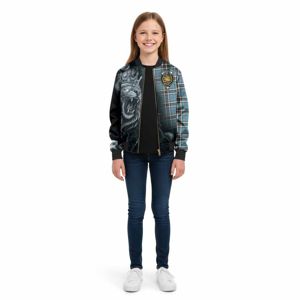 Thompson (Thomson) Tartan Kid Bomber Jacket Roaring Lion Heritage
