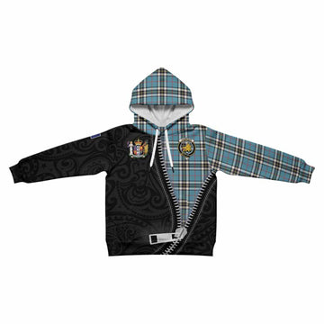 Thompson (Thomson) Tartan Kid Hoodie New Zealand Pattern Unique Zipper Stylized