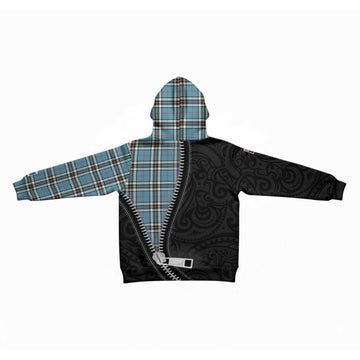 Thompson (Thomson) Tartan Kid Hoodie New Zealand Pattern Unique Zipper Stylized