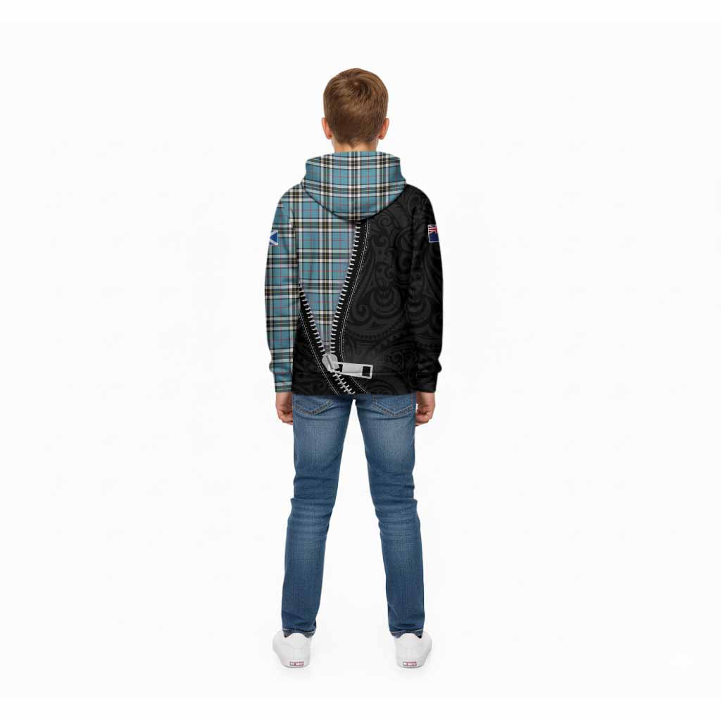 Thompson (Thomson) Tartan Kid Hoodie New Zealand Pattern Unique Zipper Stylized