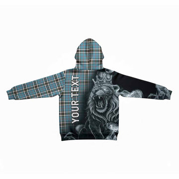 Thompson (Thomson) Tartan Kid Hoodie Roaring Lion Heritage