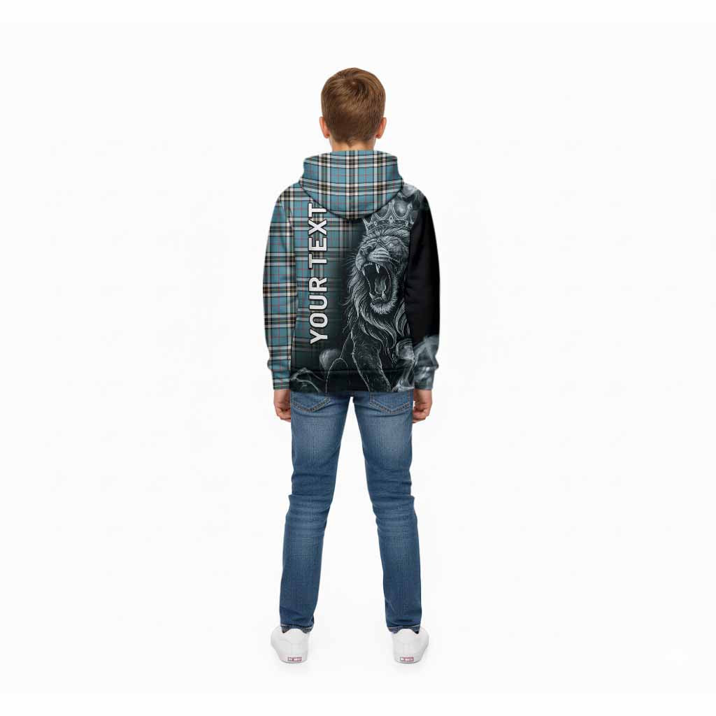 Thompson (Thomson) Tartan Kid Hoodie Roaring Lion Heritage