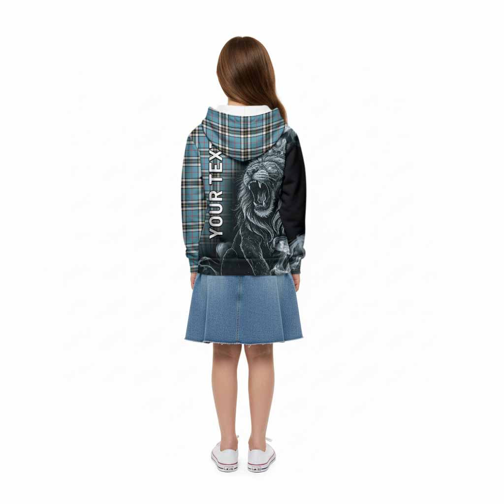 Thompson (Thomson) Tartan Kid Hoodie Roaring Lion Heritage