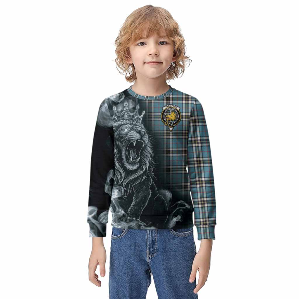 Thompson (Thomson) Tartan Kid Knitted Sweatshirt Roaring Lion Heritage
