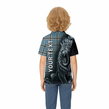 Thompson (Thomson) Tartan Kid Polo Shirt Roaring Lion Heritage