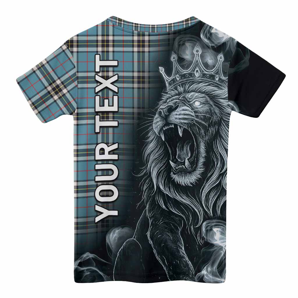 Thompson (Thomson) Tartan Kid T-shirt Roaring Lion Heritage