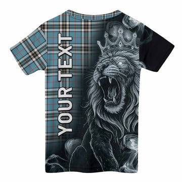 Thompson (Thomson) Tartan Kid T-shirt Roaring Lion Heritage