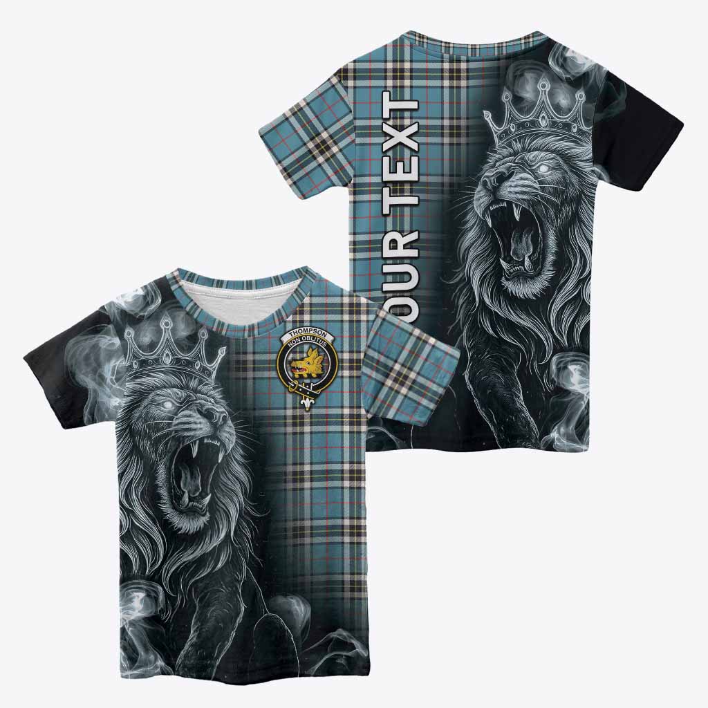 Thompson (Thomson) Tartan Kid T-shirt Roaring Lion Heritage