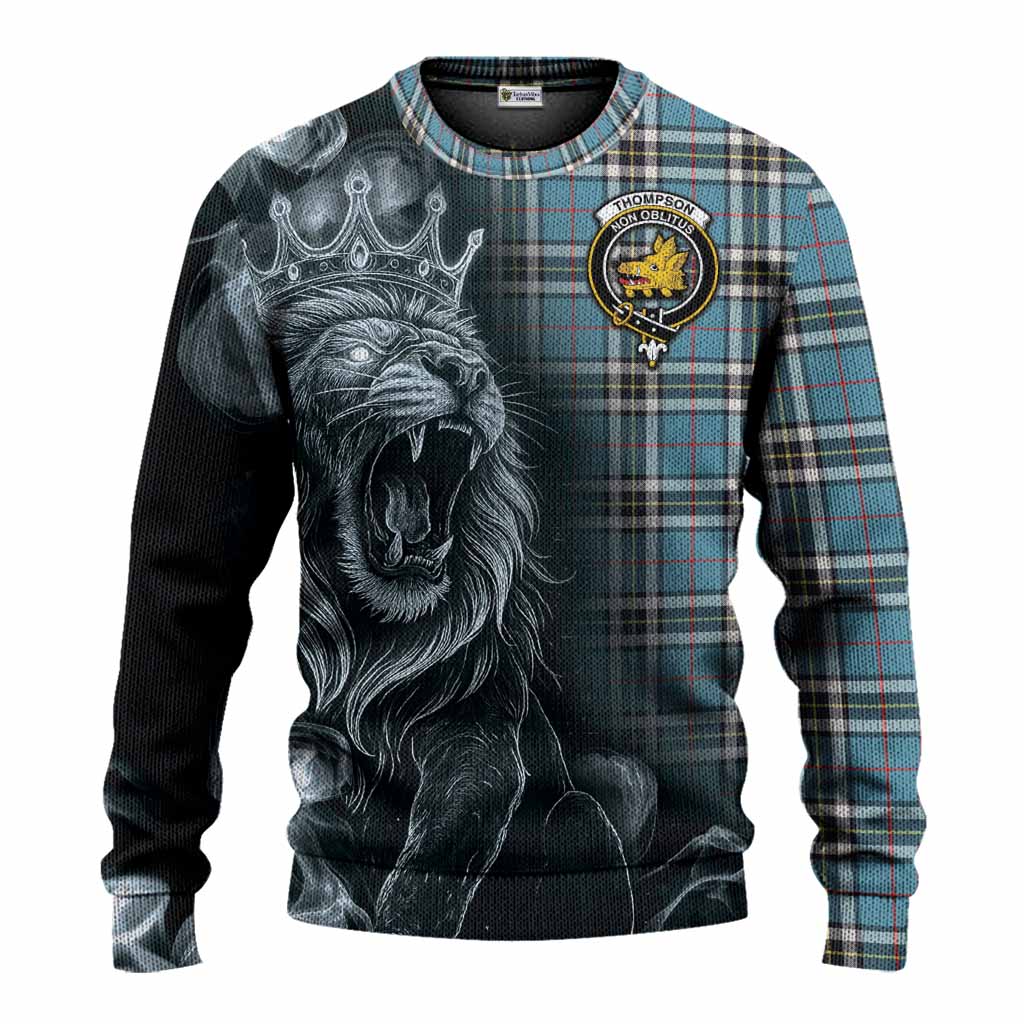 Thompson (Thomson) Tartan Knitted Sweater Roaring Lion Heritage