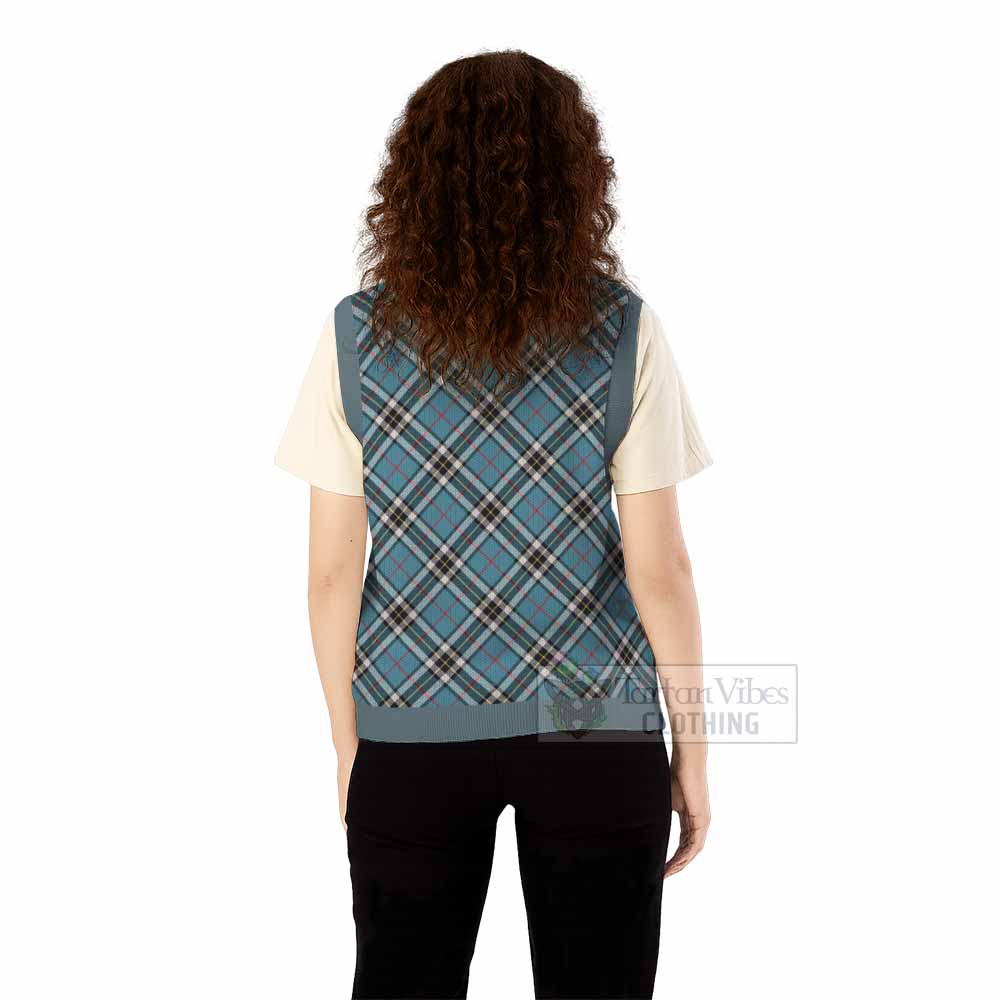 Thompson (Thomson) Tartan  Knitted V-Neck Vest Cross Style