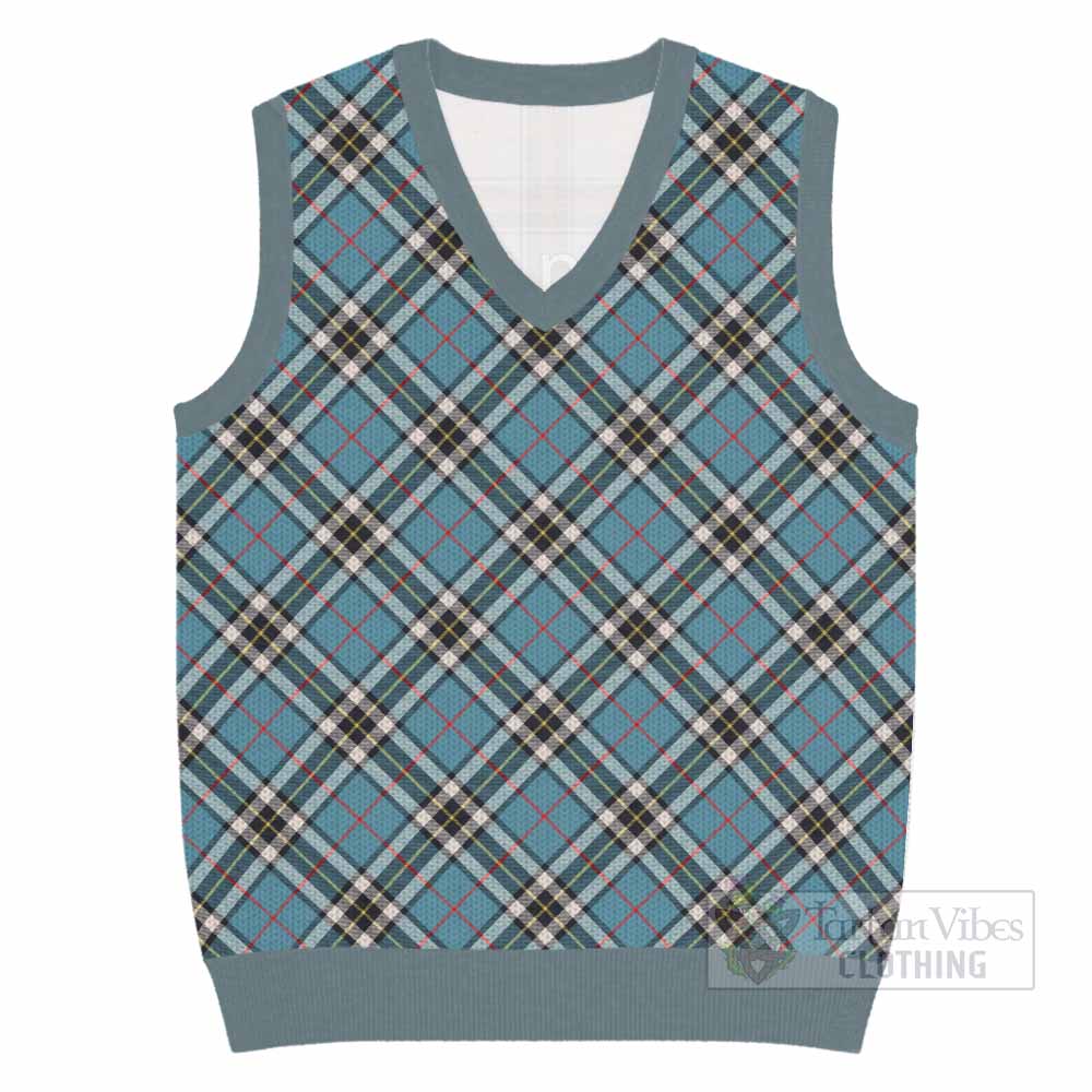 Thompson (Thomson) Tartan  Knitted V-Neck Vest Cross Style