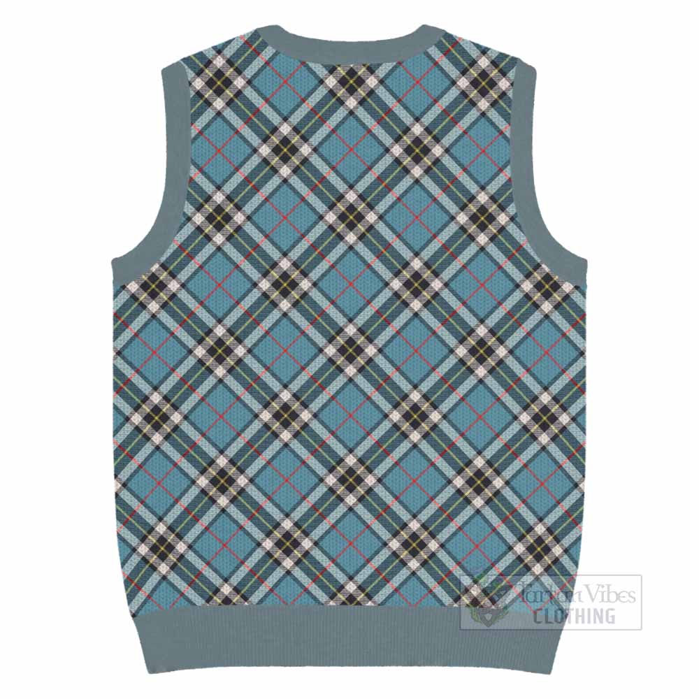 Thompson (Thomson) Tartan  Knitted V-Neck Vest Cross Style