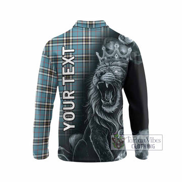 Thompson (Thomson) Tartan Long Sleeve Polo Shirt Roaring Lion Heritage