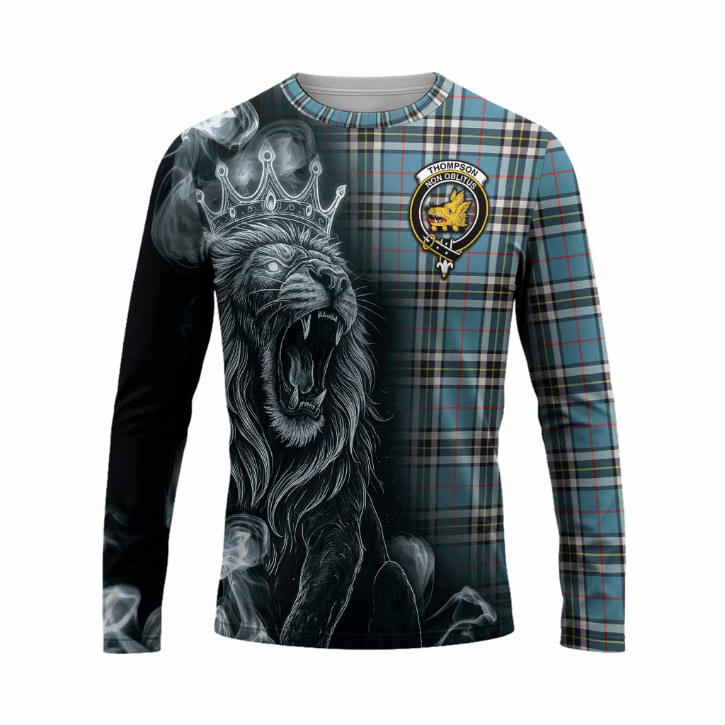 Thompson (Thomson) Tartan Long Sleeve T-Shirt Roaring Lion Heritage