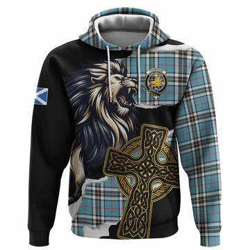 Thompson (Thomson) Tartan Scottish Hoodie Lion Celtic Heritage