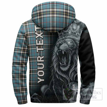 Thompson (Thomson) Tartan Sherpa Hoodie Roaring Lion Heritage