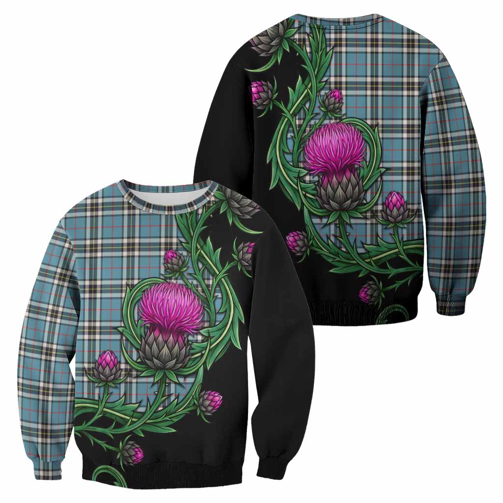 Thompson (Thomson) Tartan Sweatshirt Resilient Scottish Thistle - Tartan Vibes Clothing