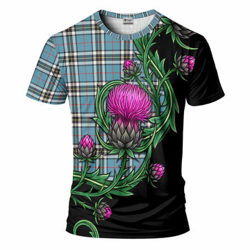 Thompson (Thomson) Tartan T-Shirt Resilient Scottish Thistle