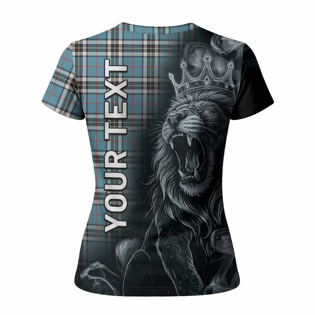 Thompson (Thomson) Tartan Women T shirt Roaring Lion Heritage
