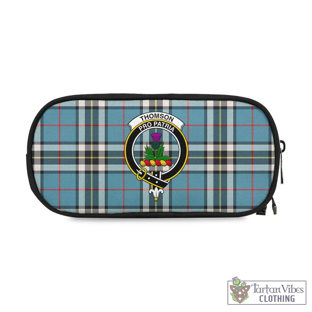 Tartan Vibes Clothing Thomson Tartan Pen and Pencil Case with Family Crest