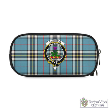 Thomson Tartan Pen and Pencil Case with Family Crest