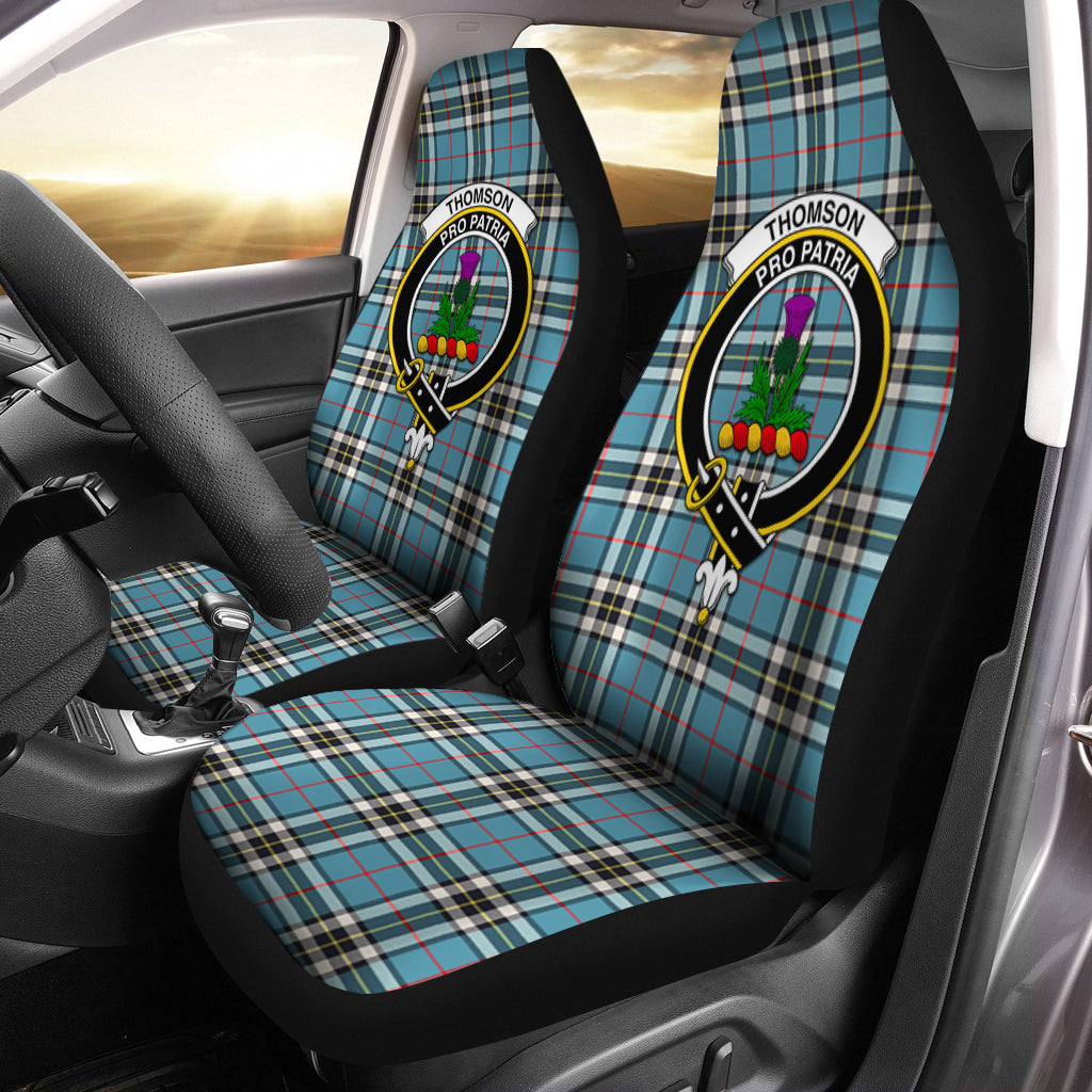 Thomson Tartan Car Seat Cover with Family Crest One Size - Tartanvibesclothing