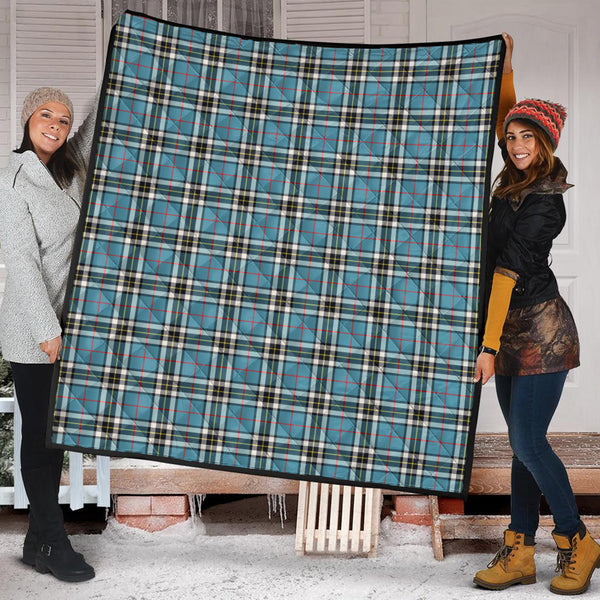 Thompson (Thomson) Tartan Quilt Super King Quilt 91" x 110" - Tartan Vibes Clothing