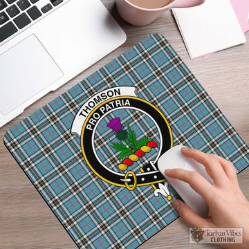 Tartan Vibes Clothing Thomson Tartan Mouse Pad with Family Crest