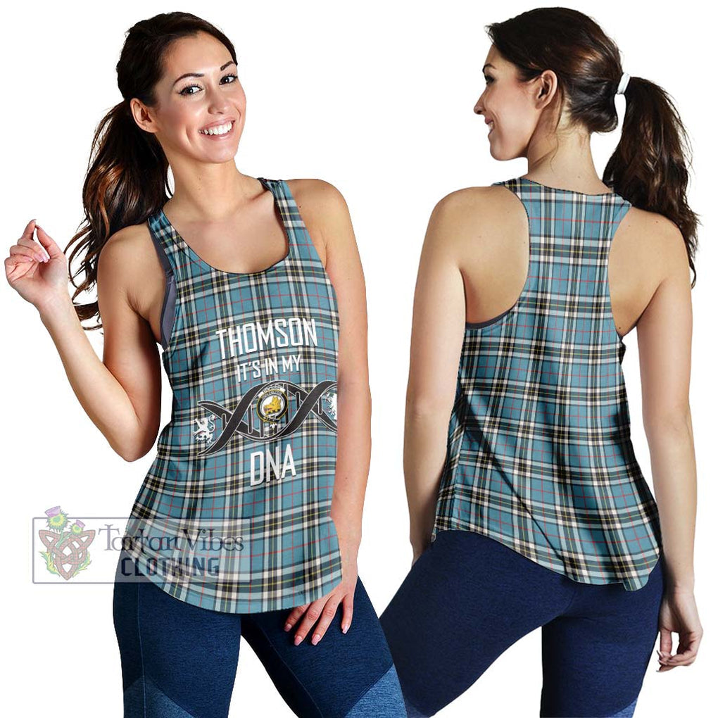 Thompson (Thomson) Tartan Women's Racerback Tanks with Family Crest DNA In Me Style 4XL - Tartanvibesclothing Shop