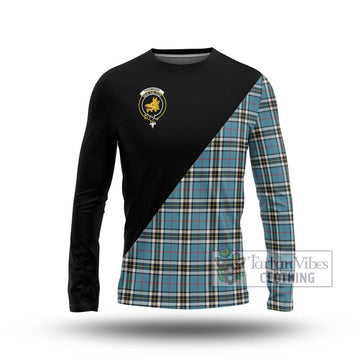 Thompson (Thomson) Tartan Long Sleeve T-Shirt with Family Crest and Military Logo Style Unisex - Tartanvibesclothing Shop