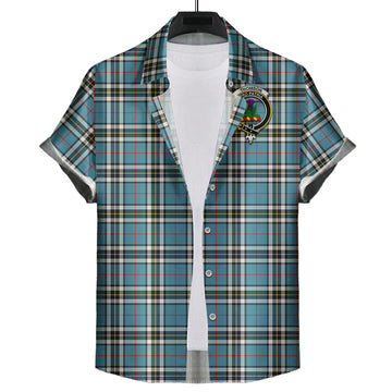 Thompson (Thomson) Tartan Hawaiian Shirt with Family Crest