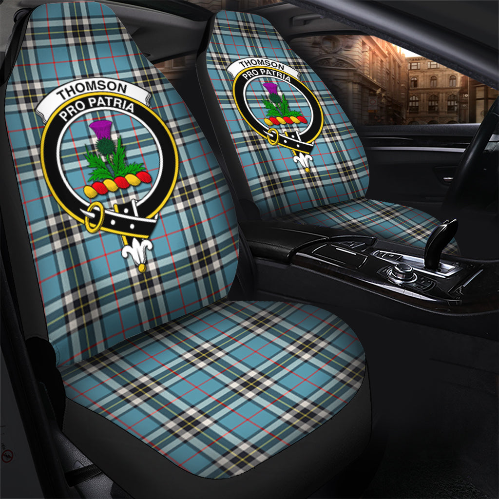Thomson Tartan Car Seat Cover with Family Crest - Tartanvibesclothing