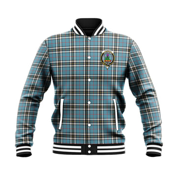 Thompson (Thomson) Tartan Baseball Jacket with Family Crest