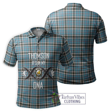 Thompson (Thomson) Tartan Polo Shirt with Family Crest DNA In Me Style