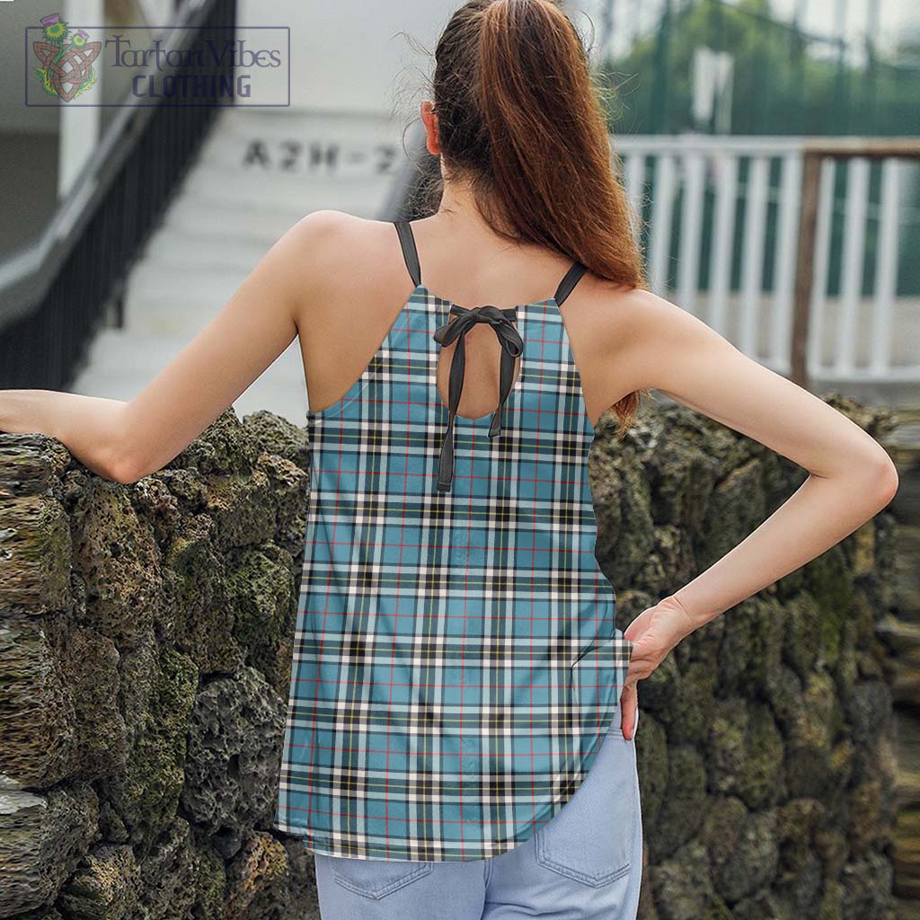 Tartan Vibes Clothing Thomson Tartan Loose Halter Neck Camisole