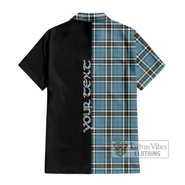 Thompson (Thomson) Tartan Hawaiian Shirt with Family Crest and Half Of Me Style