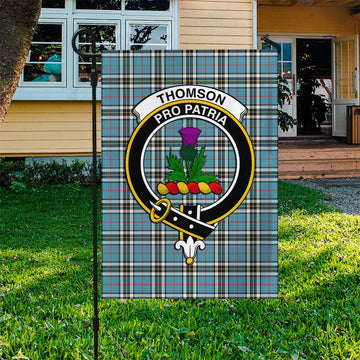 Thompson (Thomson) Tartan Garden Flag with Family Crest