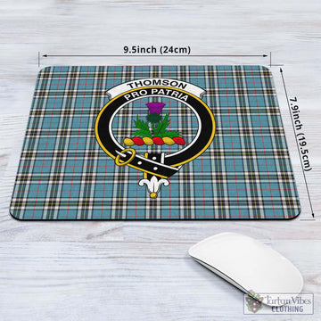 Tartan Vibes Clothing Thomson Tartan Mouse Pad with Family Crest