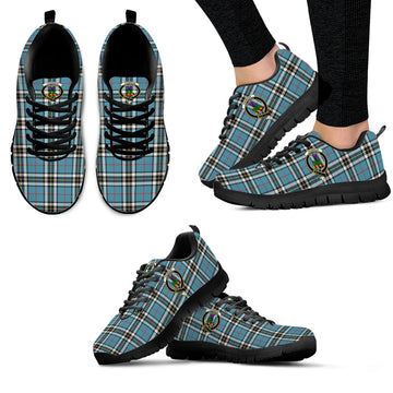 Thompson (Thomson) Tartan Sneakers with Family Crest