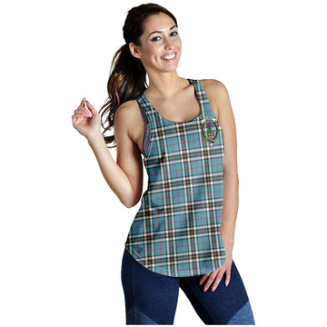 Thompson (Thomson) Tartan Women Racerback Tanks with Family Crest