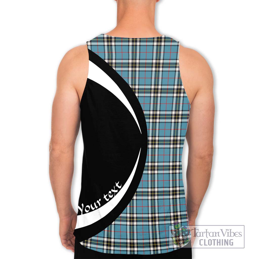 Thompson (Thomson) Tartan Men's Tank Top with Family Crest Circle Style - Tartan Vibes Clothing